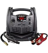 Schumacher Electric SJ1332 6-in-1 Portable Power Station and Jump Starter with 150-PSI Air Compre...
