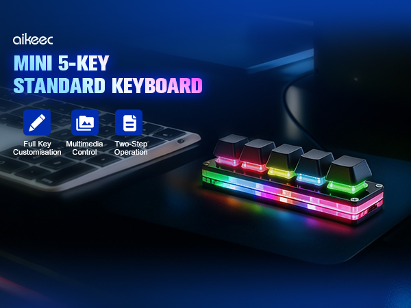 5 key mini mechanical programmable keypad keyboard cherry shaft
