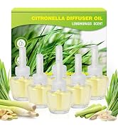 Plug In Air Freshener Refills for Home, 6 Pack Citronella Scent, Summer Fresh Aroma, Compatible w...