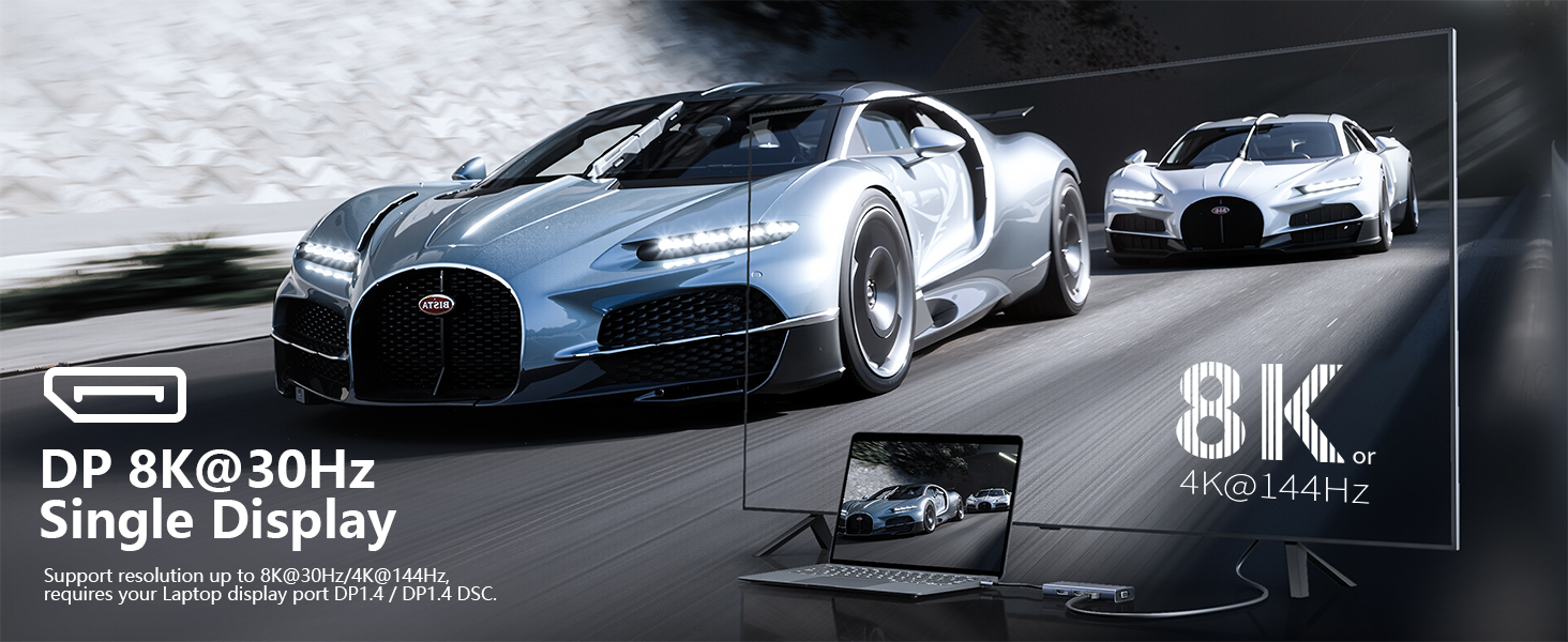 laptop docking station 3 monitors triple 4K Display dual hdmi adapter