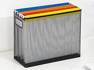 Basics steel mesh modular organizers, storage and supply containers