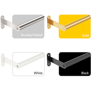 black towel bar
