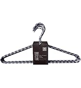 Rethink Your Room 10 Pack of Fabric Wrapped Metal Hangers - Durable and Stylish Closet Solution -...