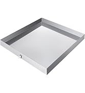 VEVOR 27 x 25 x 2.5 Inch Washing Machine Pan 304 Stainless Steel Washing Machine Drain Pan 18 GA ...