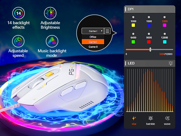 rgb backlit gaming mouse