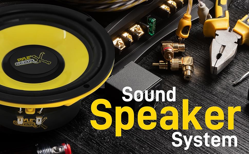 Pyle 6.5 Inch Mid Bass Woofer Sound Speaker System - Pro Loud Range Audio