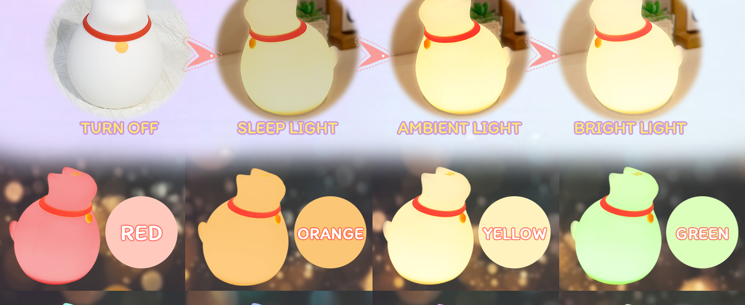 squishy night light portable night light nursery night light cute lights