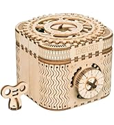 ROKR 3D Wooden Puzzle Mechanical Treasure Box Model DIY Brain Teaser Projects for Adult Kid Age 14+