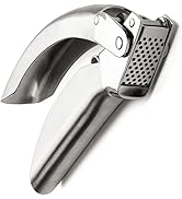 Coolkits Garlic Press, Stainless Steel Garlic Mincer, Durable Professional Grade Dual Lever-Assis...