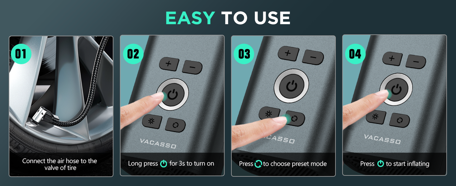 Tire Inflator Portable Air Compressor