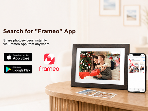 Search for"Frameo" APP