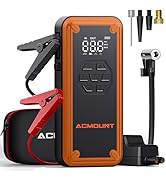 Jump Starter with Air Compressor, Acmount 5000A Car Battery Jump Starter with 150PSI Tire Inflato...