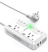 BESTEK 220V to 110V Converter 2000W Voltage Converter US to Europe | Universal Travel Adapter wit...