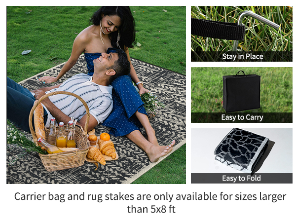 beach mat sand free waterproof-plastic outdoor rug-camper rugs for outside