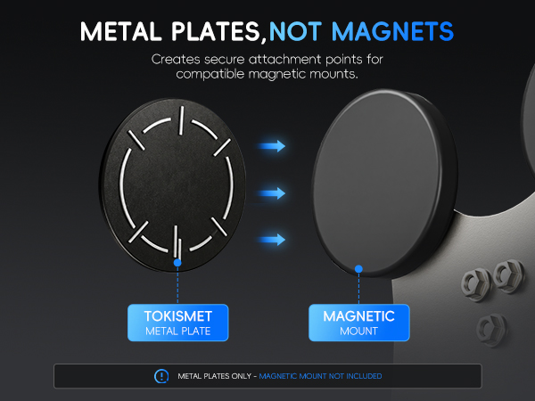 METAL PLATES NOT MAGNETS