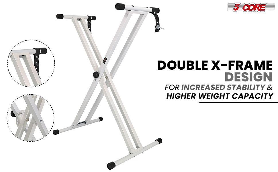 Keyboard Stand Single X Style 7 Adjustable Digital Electric Piano 61 76 88 Keys