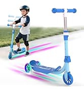 Kids Scooter with LED Light-Up Wheels, Adjustable Handlebar Scooter, Kids Toys Gift for Boys &amp; Gi...