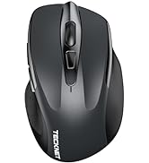 TECKNET Wireless Mouse (2.4G &amp; BT5.0/3.0) Silent Mouse 4800 DPI Computer Mouse 8 Buttons Bluetoot...