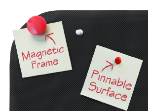 desk divider midnight pinnable surface magnetic frame