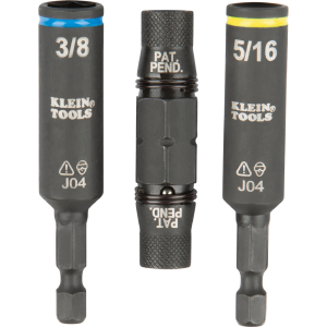 7 precision machined bits, 3 power and 1 standard nut drivers