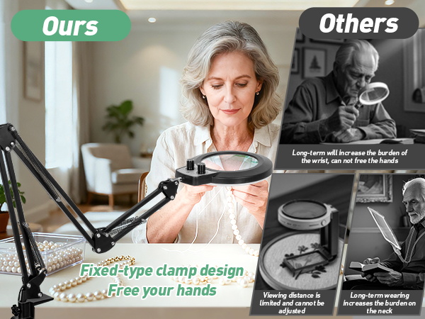 hands free magnifying glass jewelry magnifying glass with light led magnifying lamp soldering