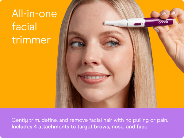 Conair Nose hair trimmer women eyebrow ear facial personal comb rounded compact convenient