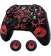 Xbox-One Controller Skin, BRHE Anti-Slip Silicone Cover Protector Case Accessories Set for Micros...