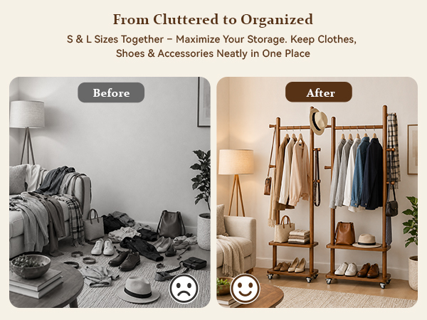 Wood Hooks Standing