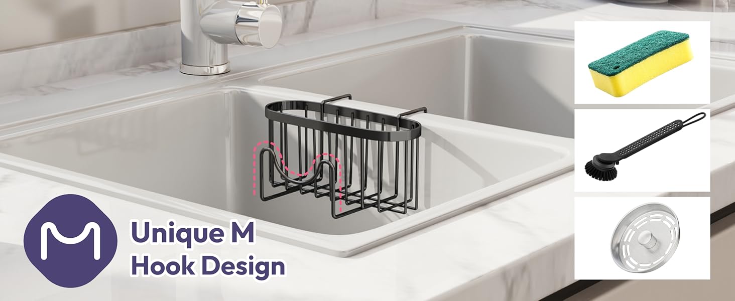 Sponge Holder for Kitchen Sink Kitchen Sink Caddy Hanging Sponge Caddy Organizer