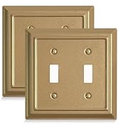 Funkiim Metal Decorative Wall Plate, Electrical Outlet Covers,Light Switch Covers,Thick and Durab...