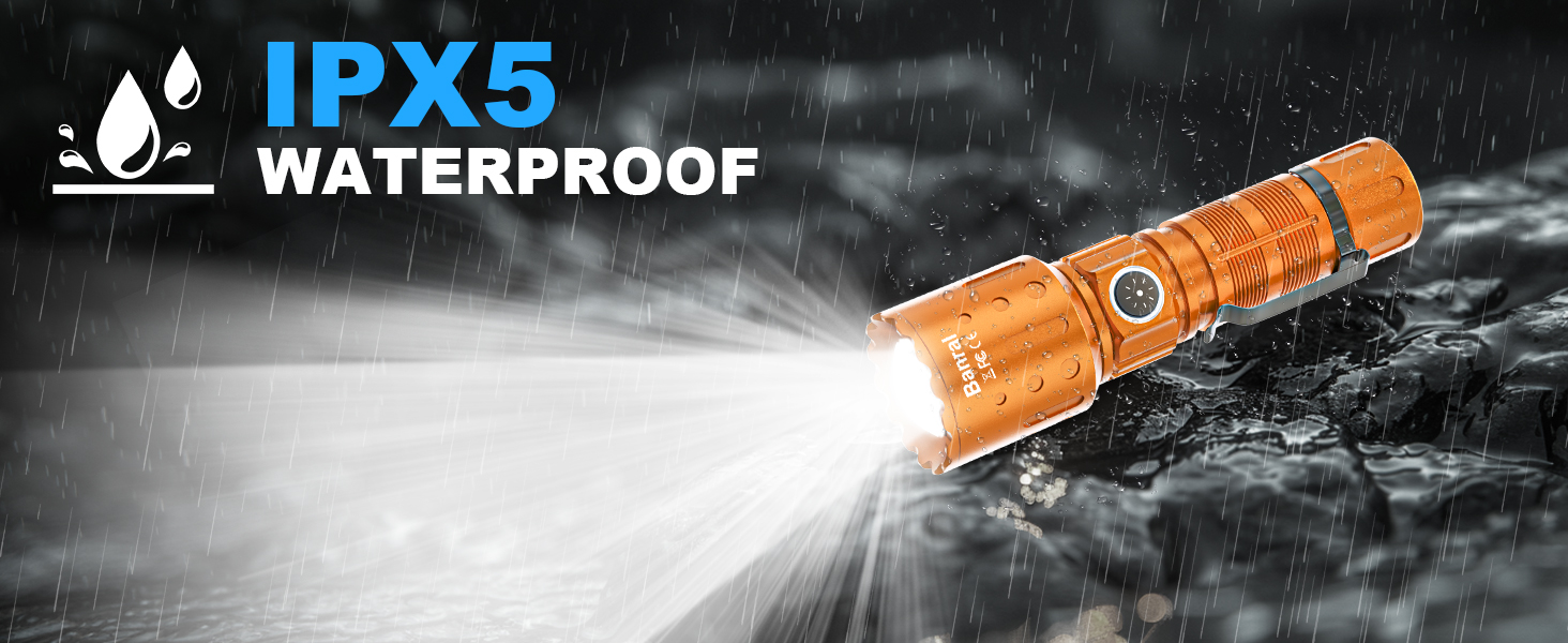 IPX5 WATERPROOF