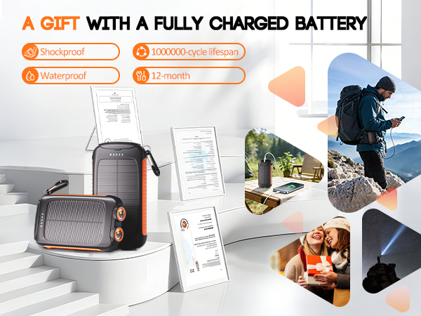 solar power bank portable charger power bank portable phone charger battery pack