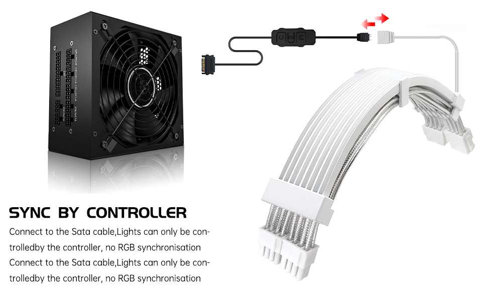 2x8 Pin ARGB PC Cables