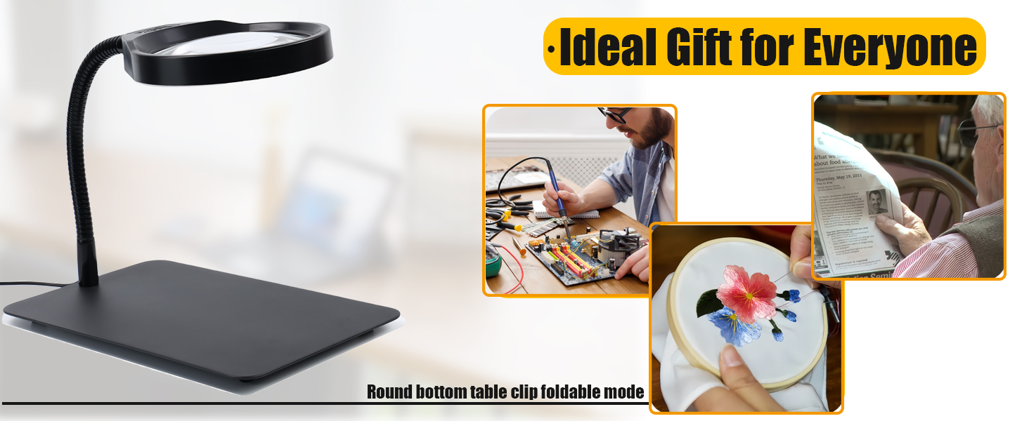 magnifier with light