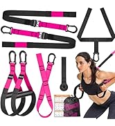 Home Resistance Training Kit, Suspension Trainer Straps with Adjustable Extension, Door Anchor, a...
