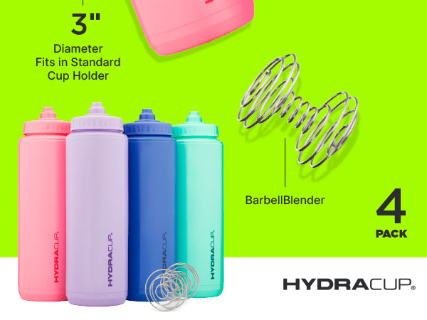 Hydra Cup Sport 32 oz Squeeze Water Bottles