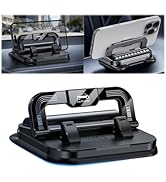VKQTS Car Phone Holder 360 Degree Rotation,Foldable Car Phone Mount with Strong Suction Cup for C...