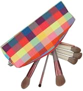 E-Tree Makeup Brush Bag Small Make up Pouch for Purse Mini Travel Size Toiletry Cosmetic Zipper C...
