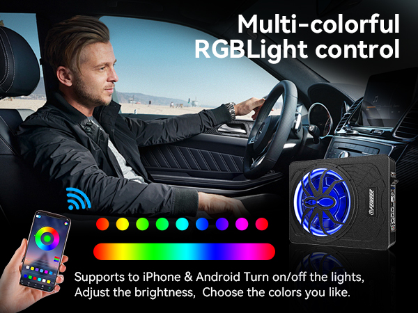 Car subwoofer,under seat subwoofers with amp,under seat subwoofer,bluetooth subwoofer for car