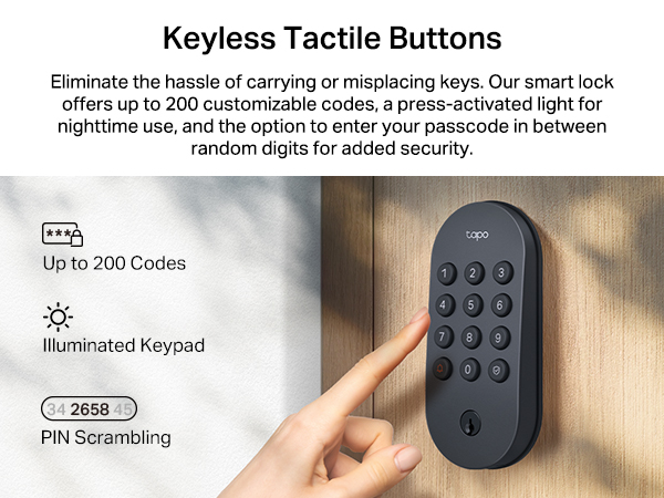 Keyless Tactile Buttons
