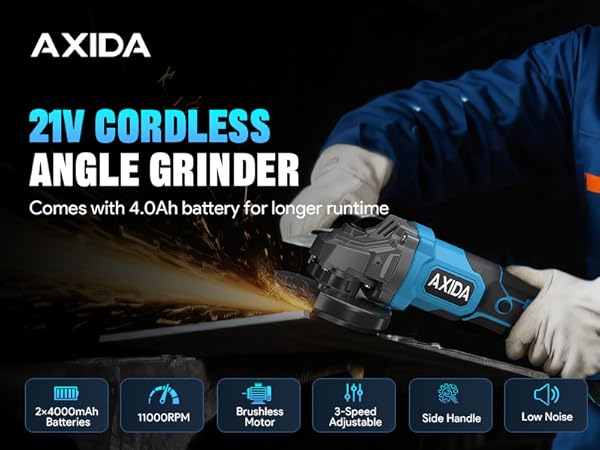 cordless angle grinder