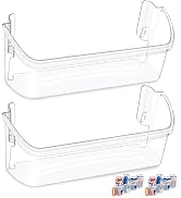[2 PACK] UPGRADED 242126602 Refrigerator Door Bin Shelf Replacement For Frigidaire Door Shelf Rep...