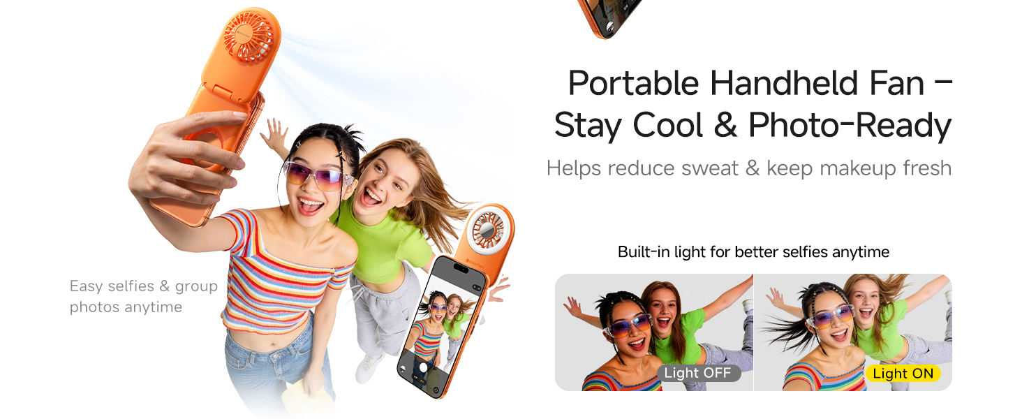 Magnetic phone fan