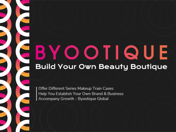 BYOOTIQUE Rolling Makeup Train Case