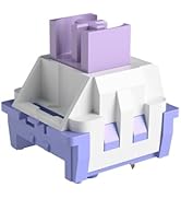 MageGee Gaming Violet Customized Linear Keyboard Switches 110pcs, Built Keyboard, Pre Lubed Switc...