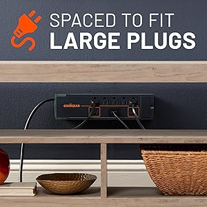 Multi network night light nightstand no ground noise filter switch outdoor rotate slim small 