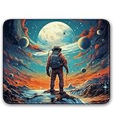 Flodirise Non-Slip Mouse Pad with Stitched Edge for Computers, Laptop, PC, Office, Space Themed, ...