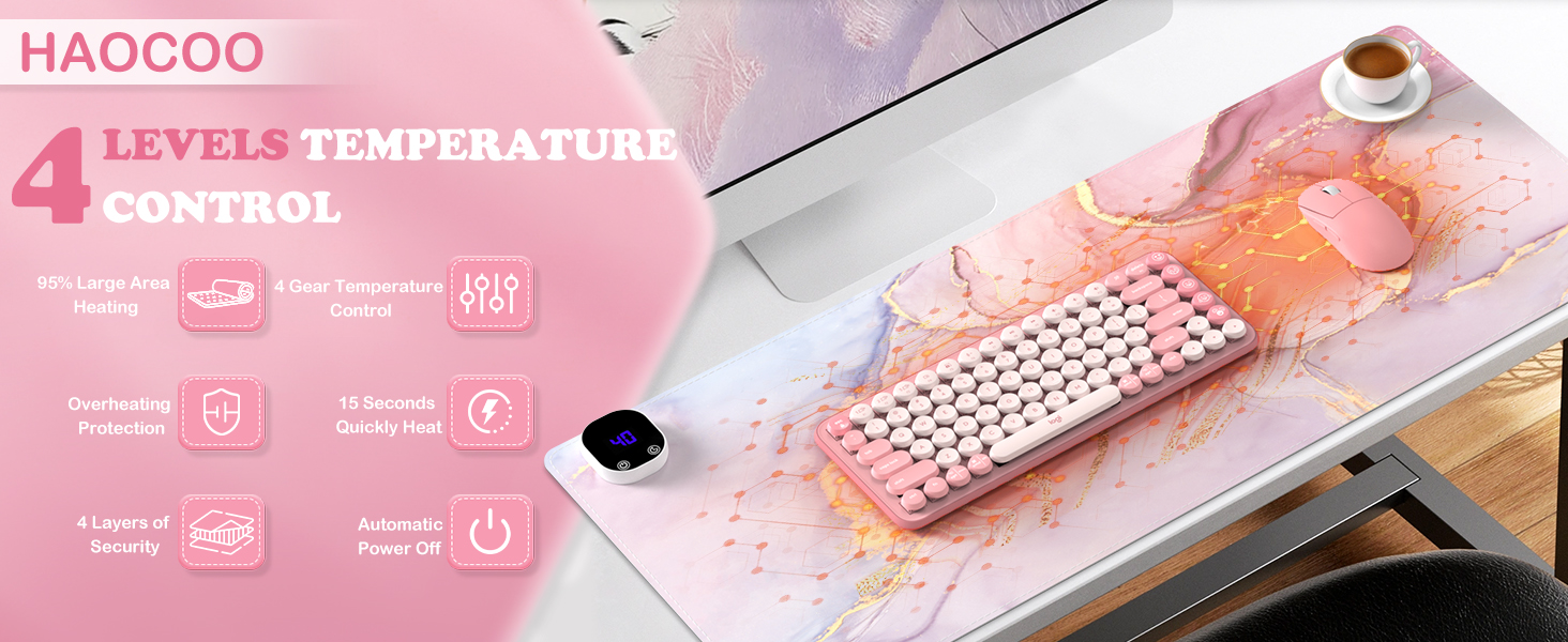 Haocoo Heated Desk Mat