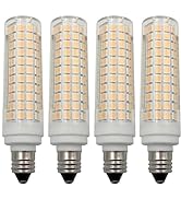 Edearkar 15W E11 LED Bulb Dimmable 136LEDs 150W Halogen Bulbs Equivalent, 1500lm, 110V, Warm Whit...