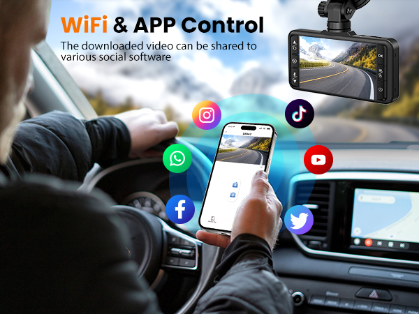 dash cam WIFI and APP Control